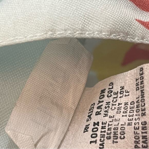 Vtg 50s Rayon Novelty Fruit Print Coquette Girly Knee Length Circle Skirt XXS - Picture 5 of 6